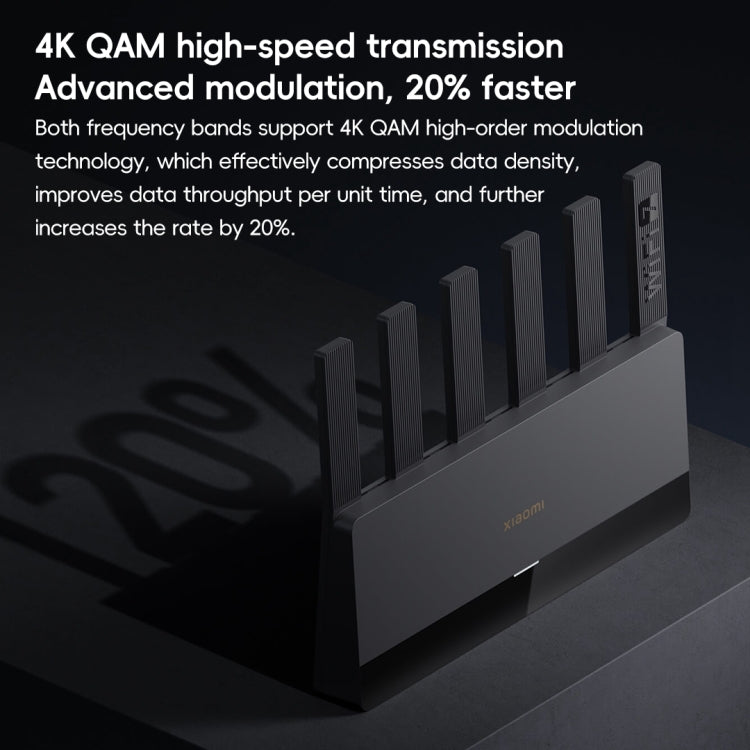 Xiaomi maršrutētājs BE6500 WiFi 7 2.4GHz 5.0GHz divjoslu 4 kodolu 2.5G ports, ASV spraudnis