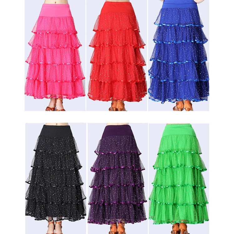 Sequin Swing Modern Dance Dong Skirt Costum