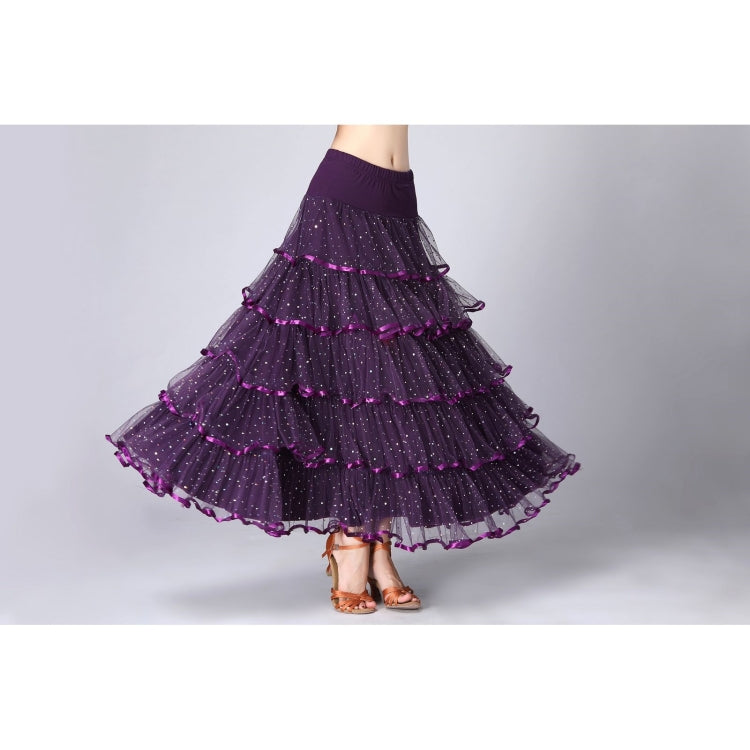 Sequin Swing Modern Dance Dong Skirt Costum