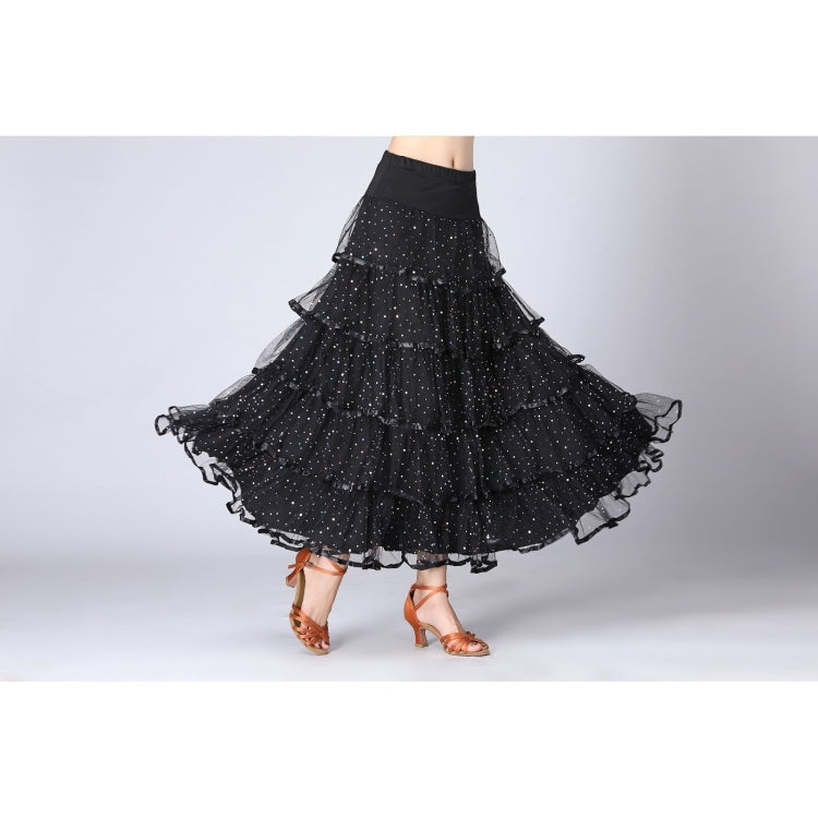Sequin Swing Modern Dance Dong Skirt Costum