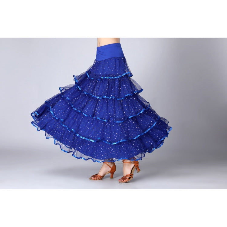 Sequin Swing Modern Dance Dong Skirt Costum