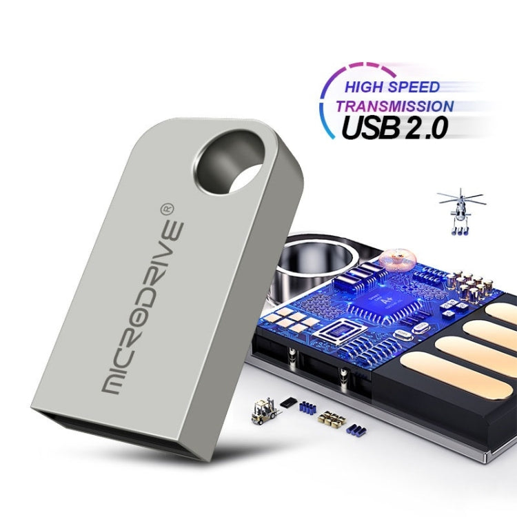 MicroDrive 64GB USB 2.0 Mini Semi-circular Metal U Disk