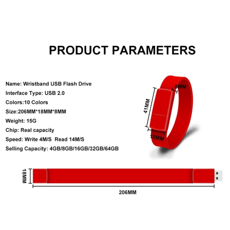 MicroDrive 128 ГБ USB 2.0 модный браслет U-диск