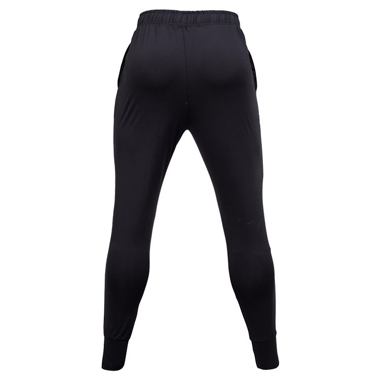 SIGETU Men Quick-drying Elastic Sport Pants (Color:Black Size:S)