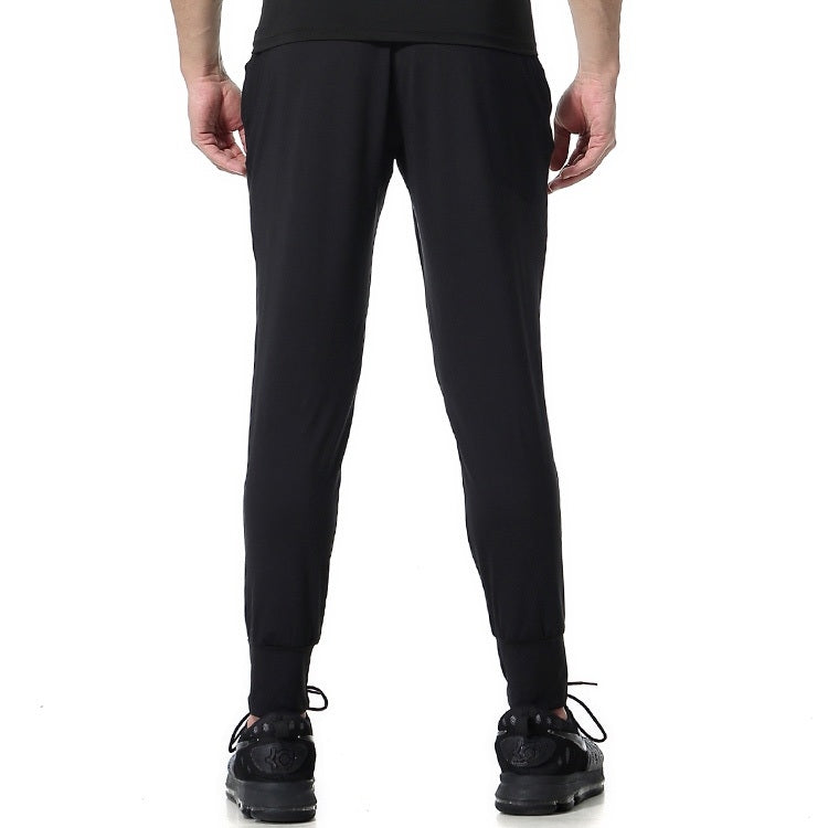 SIGETU Men Quick-drying Elastic Sport Pants (Color:Black Size:S)