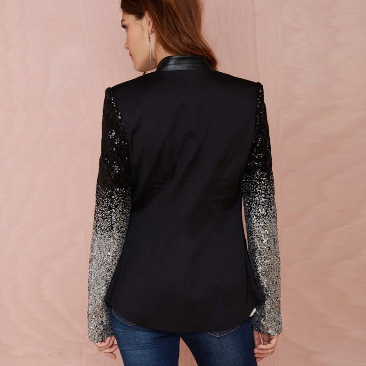 Святки Slim Casual Women Suit (цвет: черный размер: S)
