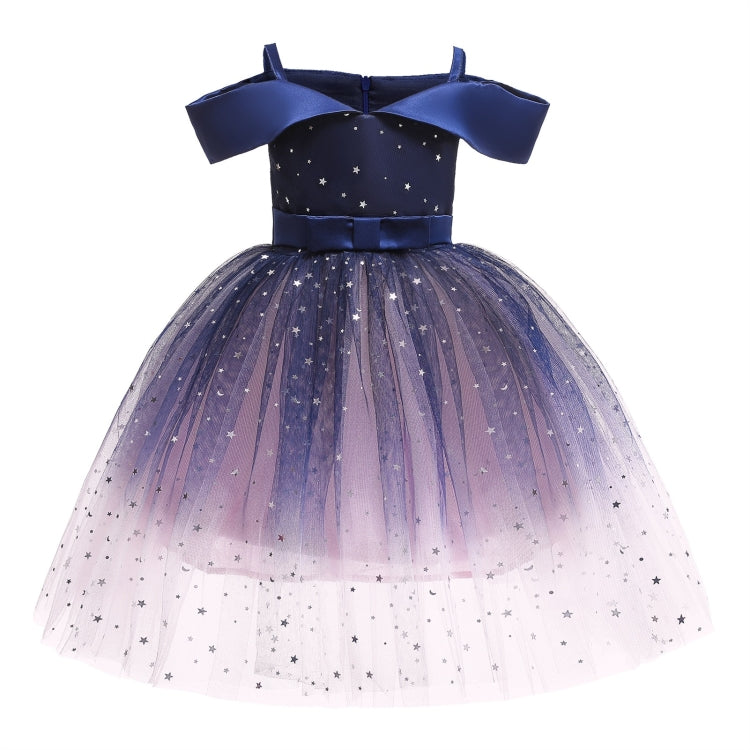 Girls One-shoulder Sequined Tutu Dress