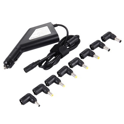 Universāls automašīnas lādētājs klēpjdatoram ar 90 W jaudu, 8 strāvas adapteriem un 1 USB portu, paredzēts Samsung, Sony, Asus, Acer, IBM, HP, Lenovo datoriem