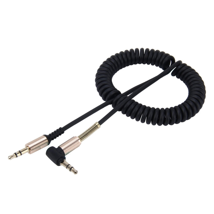 3,5 mm 3 polu vīriešu-vīriešu spraudnis Audio AUX ievelkams spirālveida kabelis, garums: 1,5 m