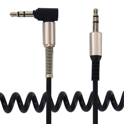3,5 mm 3 polu vīriešu-vīriešu spraudnis Audio AUX ievelkams spirālveida kabelis, garums: 1,5 m