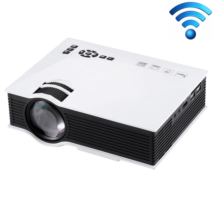 Цифровой светодиодный проектор UC68 HD 800 x 480 с яркостью 1200 люмен и дистанционным управлением, поддержкой USB / SD / VGA / HDMI