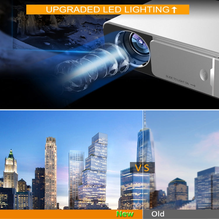 T6 3500ansi Lumens 1080p LCD mini teātra projektors, standarta versija, ASV spraudnis