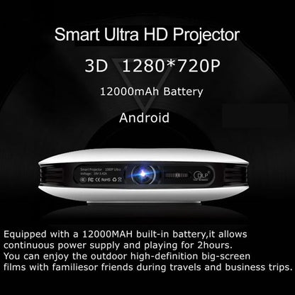 Wejoy DL-S9 220 люмен 1280x720 720P Android 6.0 HD Bluetooth WiFi Smart Laser 3D проектор, поддержка HDMI / USB x 2 / TF карта