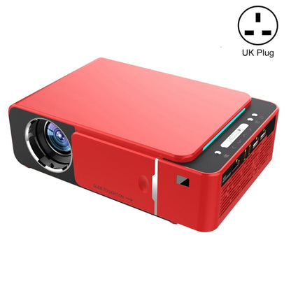 T6 2000ansi Lumens mini teātra projektors, Android 7.1 RK3128 QUAD Core, 1 GB+8GB, Lielbritānijas spraudnis