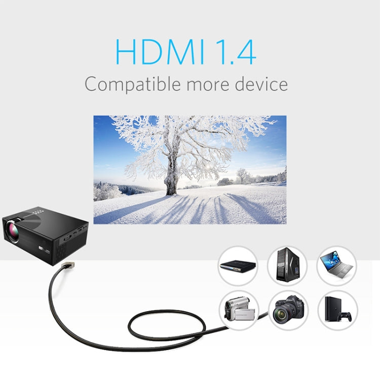 Cheerlux C7 1800 люмен 800 x 480 720P 1080P HD смарт-проектор, поддержка HDMI / USB / VGA / AV / SD