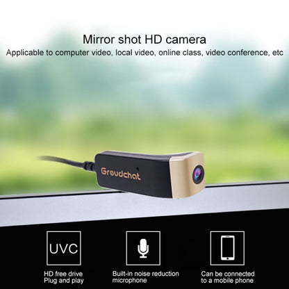 Groudchat JP1DV1 1080P HD смарт-камера для мобильного телефона USB Live Camera для ножек очков, встроенный звукопоглощающий и шумоподавляющий микрофон