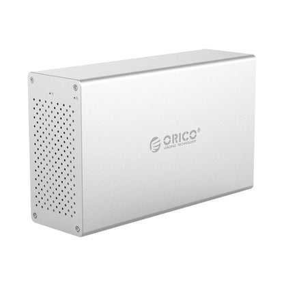 Корпус для жестких дисков и твердотельных накопителей ORICO Honeycomb Series WS200RC3 SATA 3,5 дюйма, 20 ТБ, USB 3.1, USB-C/Type-C, два отсека, алюминиевый сплав, с RAID