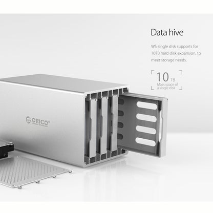 Корпус для жестких дисков и твердотельных накопителей ORICO Honeycomb Series WS200RC3 SATA 3,5 дюйма, 20 ТБ, USB 3.1, USB-C/Type-C, два отсека, алюминиевый сплав, с RAID