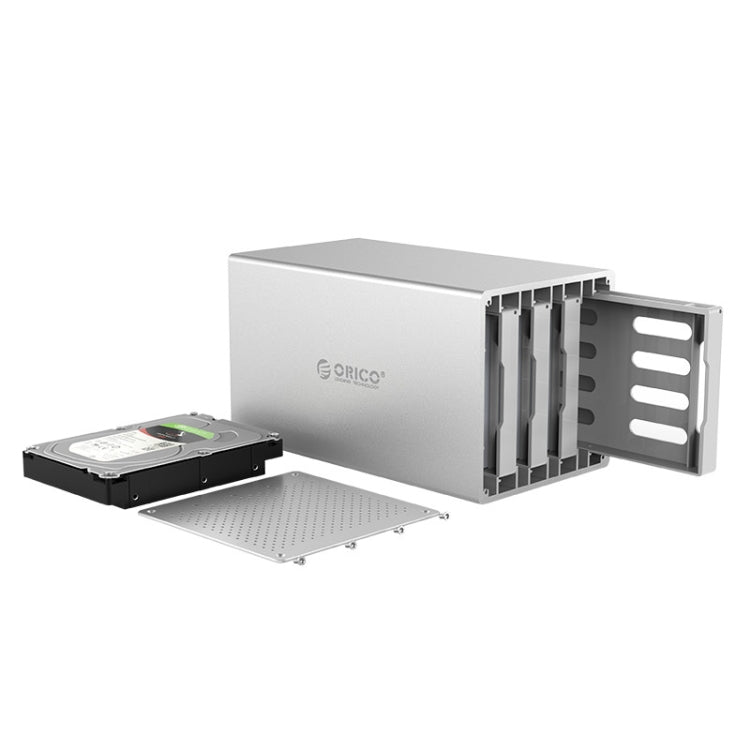 Корпус из алюминиевого сплава ORICO Honeycomb Series WS400C3 SATA 3,5 дюйма, 40 ТБ, USB-C/Type-C, 4 отсека для жестких дисков и твердотельных накопителей
