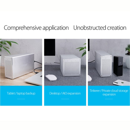 Корпус ORICO Honeycomb Series WS400RU3 SATA 3,5 дюйма, 40 ТБ, USB 3.0, 4 отсека, алюминиевый сплав, HDD/SSD, с RAID