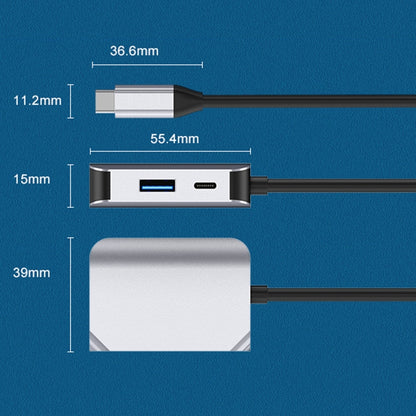 HW-6003 3 In 1 Type-C / USB-C to HDMI + PD + USB 3.0 Docking Station Adapter Converter