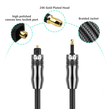 EMK OD1.0mm 3.5mm Digital Sound Toslink to Mini Toslink Digital Optical Audio Cable