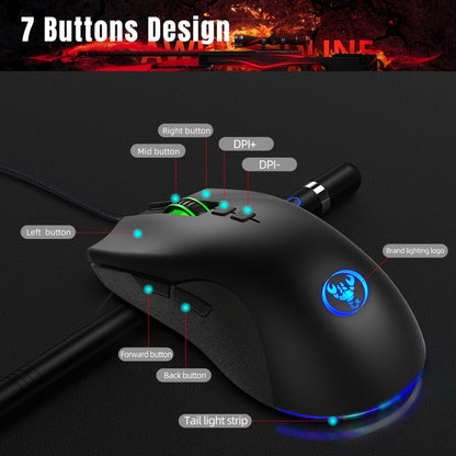 Комплект из клавиатуры, мыши и клавиатуры для одной руки HXSJ P6+V100+A883 + игровой мыши