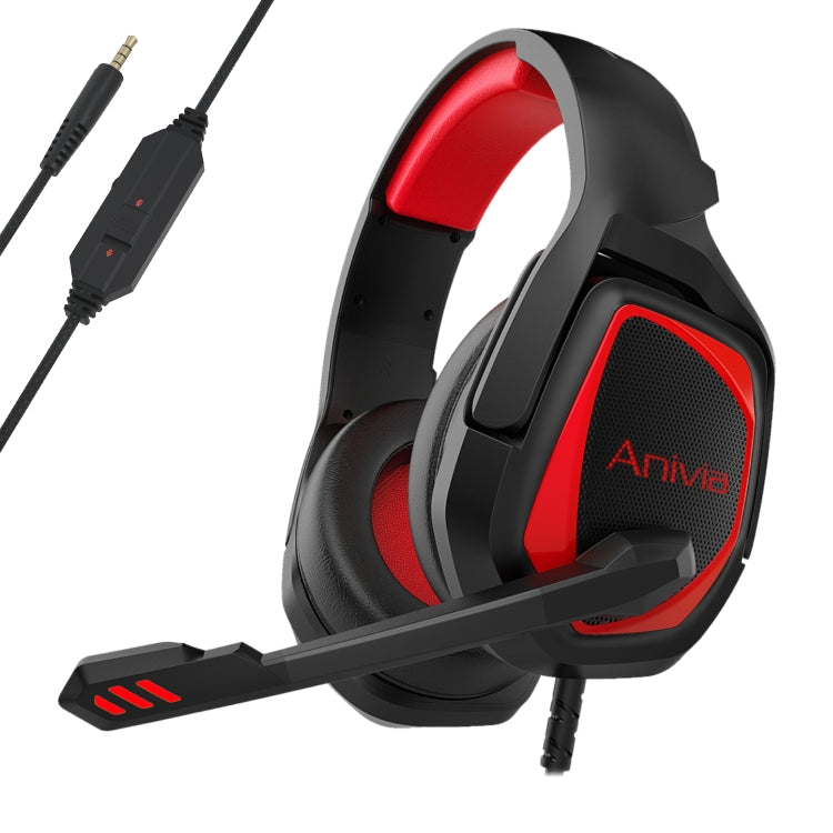 Anivia MH602 3,5 mm vadu spēļu austiņas ar mikrofonu