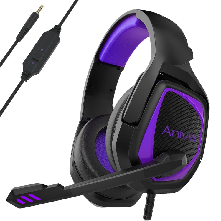 Anivia MH602 3,5 mm vadu spēļu austiņas ar mikrofonu