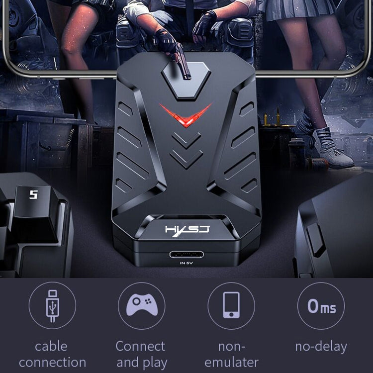 Конвертер клавиатуры и мыши HXSJ P8+V100+J900 + клавиатура для одной руки + набор игровой мыши для программирования