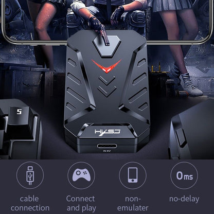 Конвертер клавиатуры и мыши HXSJ P8+V100+J900 + клавиатура для одной руки + набор игровой мыши для программирования