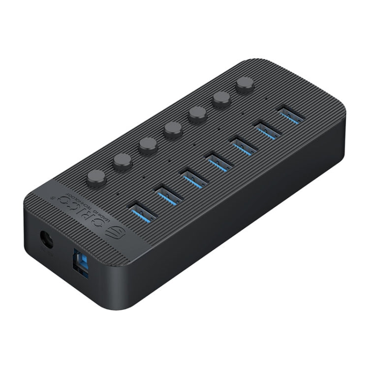 ORICO CT2U3-7AB-WH 7 в 1 многопортовый USB-концентратор с пластиковыми полосками и индивидуальными переключателями,
