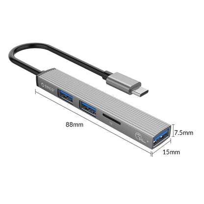 Док-станция ORICO AH-12F 4 в 1 Type-C / USB-C - USB 3.0 HUB