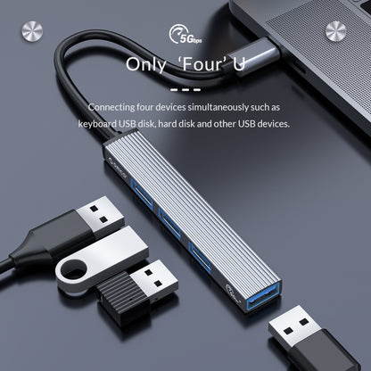 Док-станция ORICO AH-12F 4 в 1 Type-C / USB-C - USB 3.0 HUB