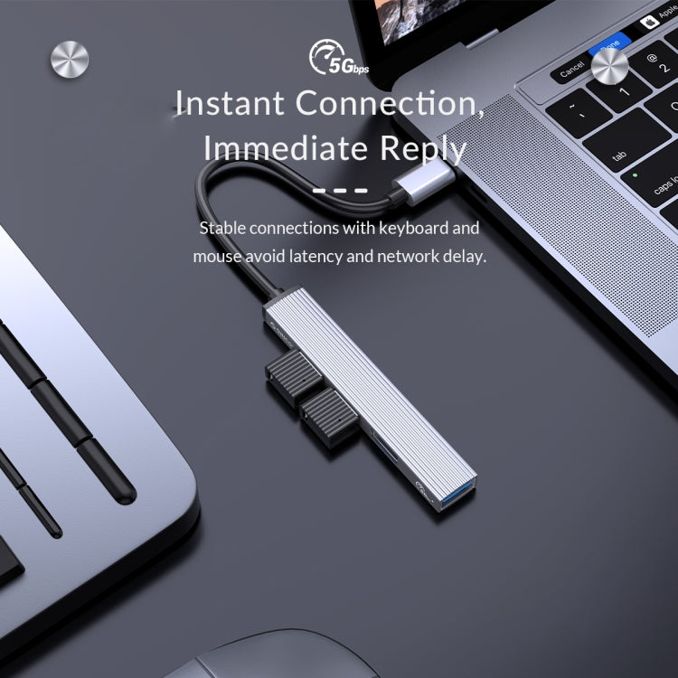 Док-станция ORICO AH-12F 4 в 1 Type-C / USB-C - USB 3.0 HUB