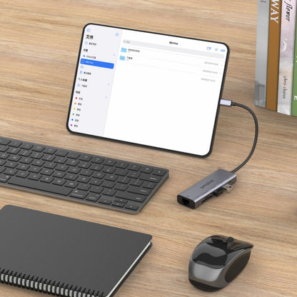 amalink 95122D Type-C / USB-C to RJ45 + 2 Ports USB + PD 3.0 Multi-function HUB