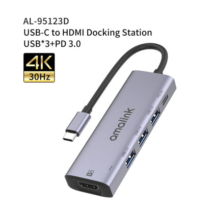 Многофункциональный концентратор amalink 95123D Type-C / USB-C - HDMI + 3 порта USB + PD 3.0