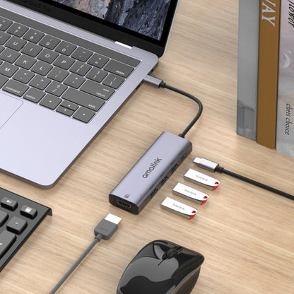 Многофункциональный концентратор amalink 95123D Type-C / USB-C - HDMI + 3 порта USB + PD 3.0