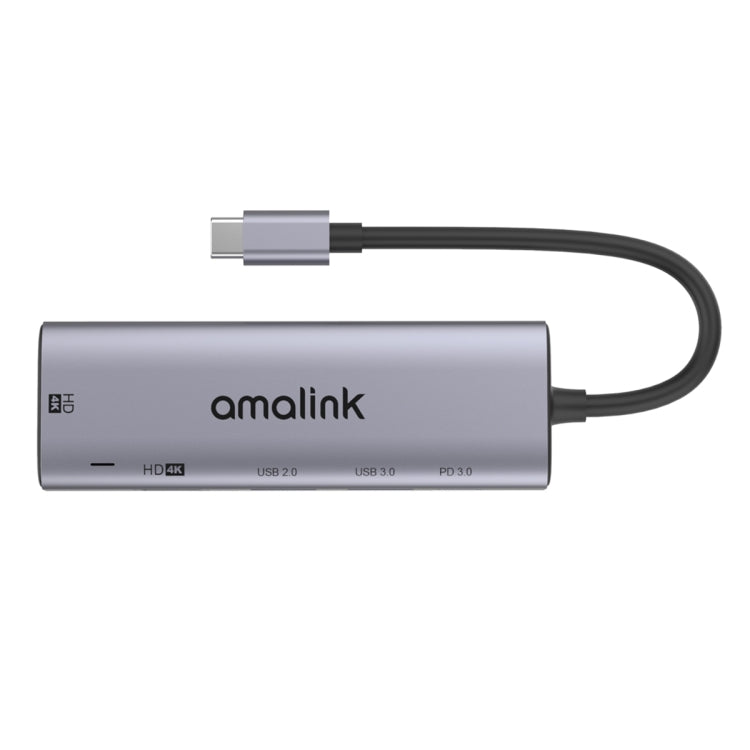 amalink 95126 C tipa / USB-C uz divu HDMI + 2 portu USB + PD 3.0 daudzfunkcionāls centrmezgls