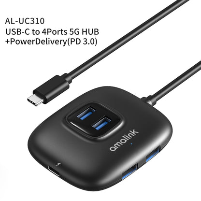 Многофункциональный концентратор amalink UC310 Type-C / USB-C на 4 порта USB