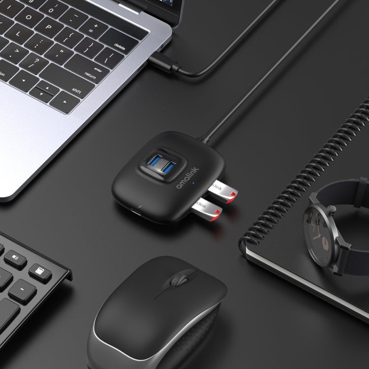 Многофункциональный концентратор amalink UC310 Type-C / USB-C на 4 порта USB