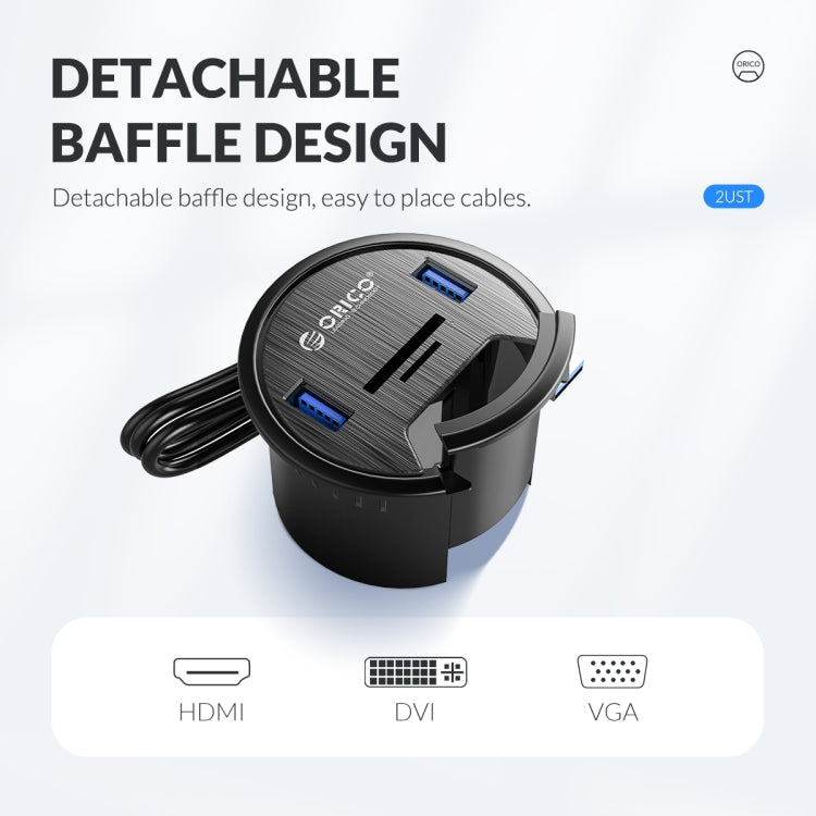 ORICO DESK-4U-BK Многофункциональный настольный концентратор с 4 портами USB 3.0