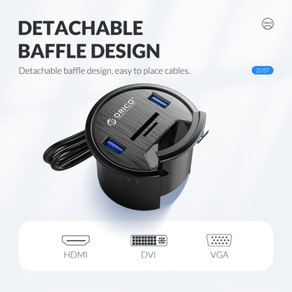 ORICO DESK-4U-BK Многофункциональный настольный концентратор с 4 портами USB 3.0