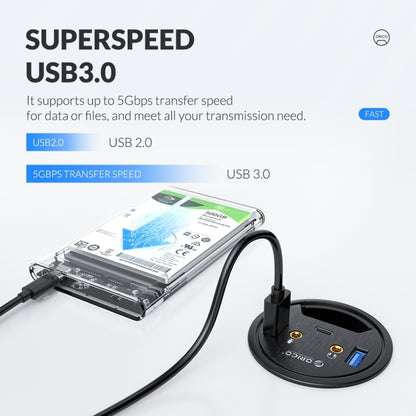ORICO DESK-4U-BK Многофункциональный настольный концентратор с 4 портами USB 3.0