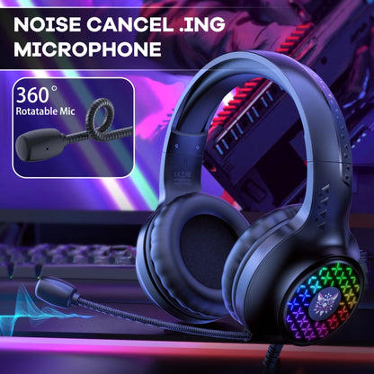 Игровая проводная гарнитура ONIKUMA X7 Pro USB + 3,5 мм RGB с подсветкой