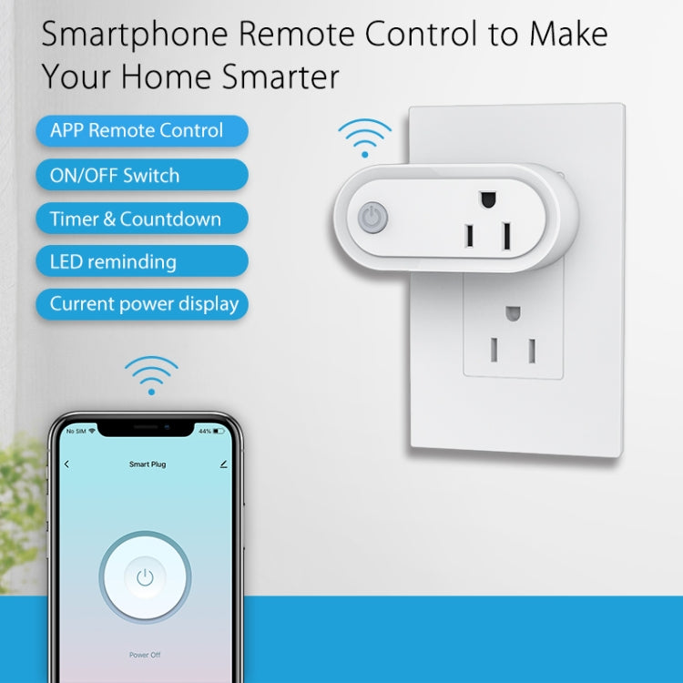 Умная розетка NEO NAS-WR12W 15A 2.4G WiFi стандарта США
