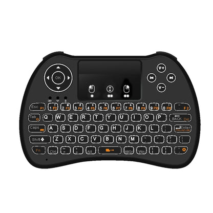 Беспроводная мини-клавиатура Air Mouse H9 2,4 ГГц с QWERTY-клавиатурой, белой подсветкой и сенсорной панелью для ПК и телевизора