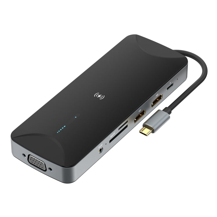 Многофункциональная док-станция V240 12-в-1 USB-C / Type-C 3.1 с разъемом «папа»