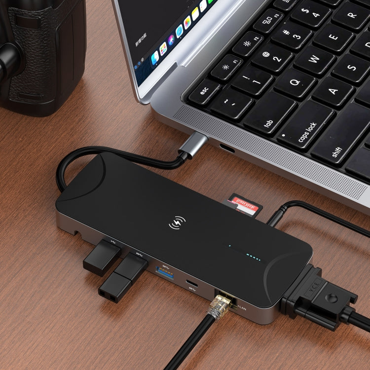 Многофункциональная док-станция V240 12-в-1 USB-C / Type-C 3.1 с разъемом «папа»