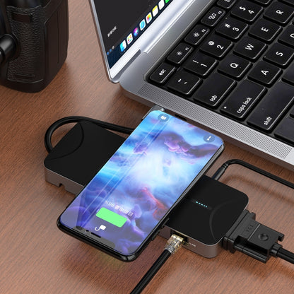 Многофункциональная док-станция V240 12-в-1 USB-C / Type-C 3.1 с разъемом «папа»